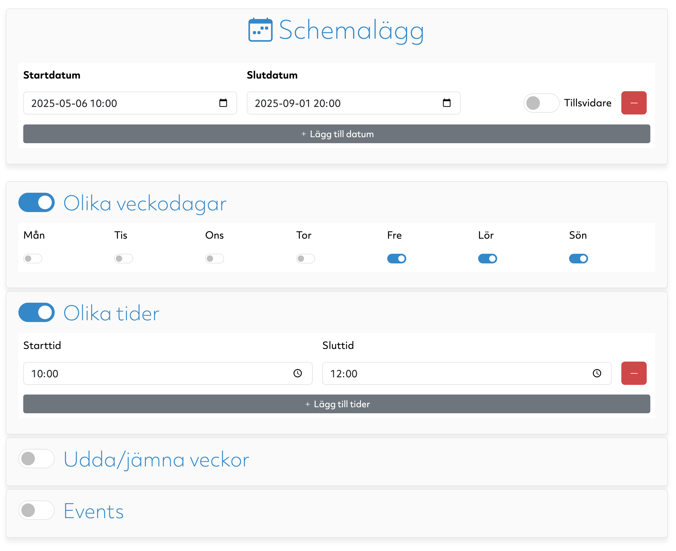 Schemaläggning