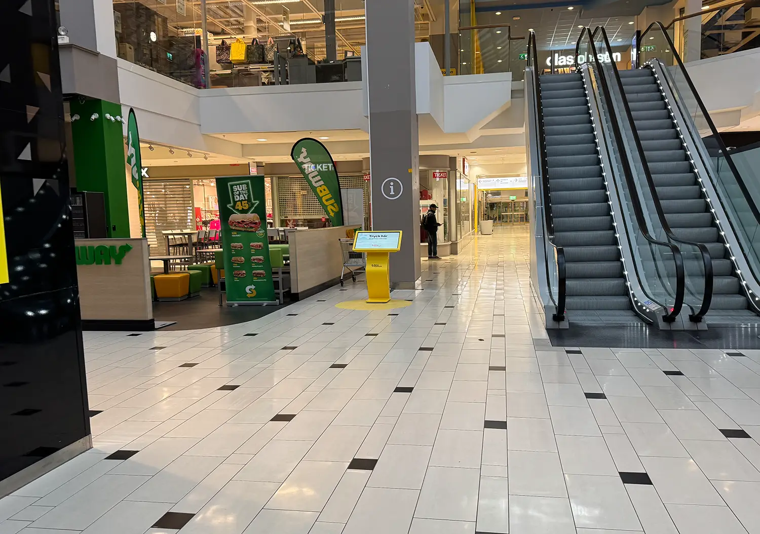 Digital wayfinding i köpcentrum