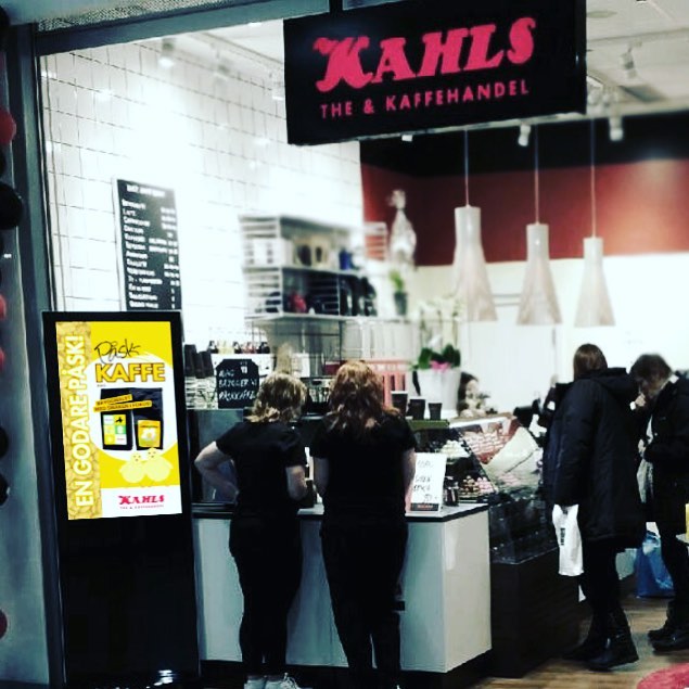 Golvstående skärm på Kahls 