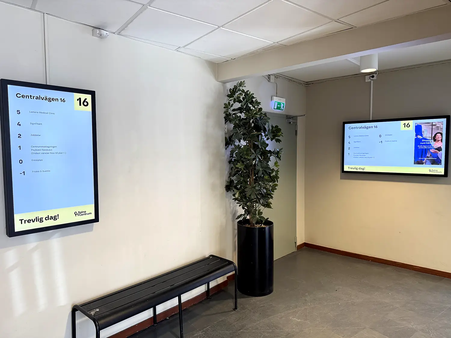 2 st digitala trapphustavlor